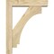 Ekena Millwork Imperial Block Rough Sawn Bracket w/ Offset Brace, Douglas Fir, 4"W x 14"D x 18"H BKT0402X14X18IMP05RDF - alternate 3